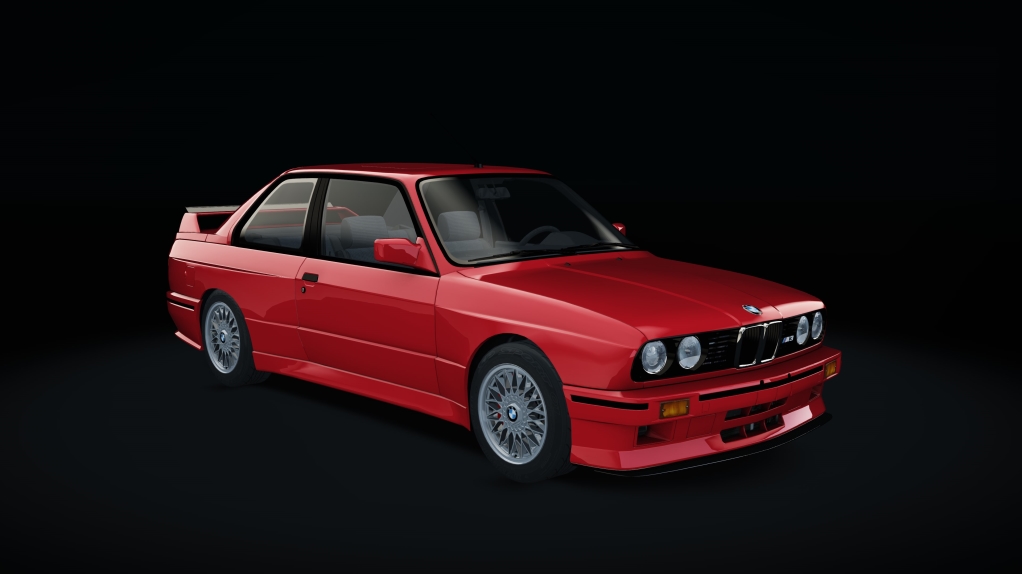 BMW M3 E30, skin Cinnabar_red
