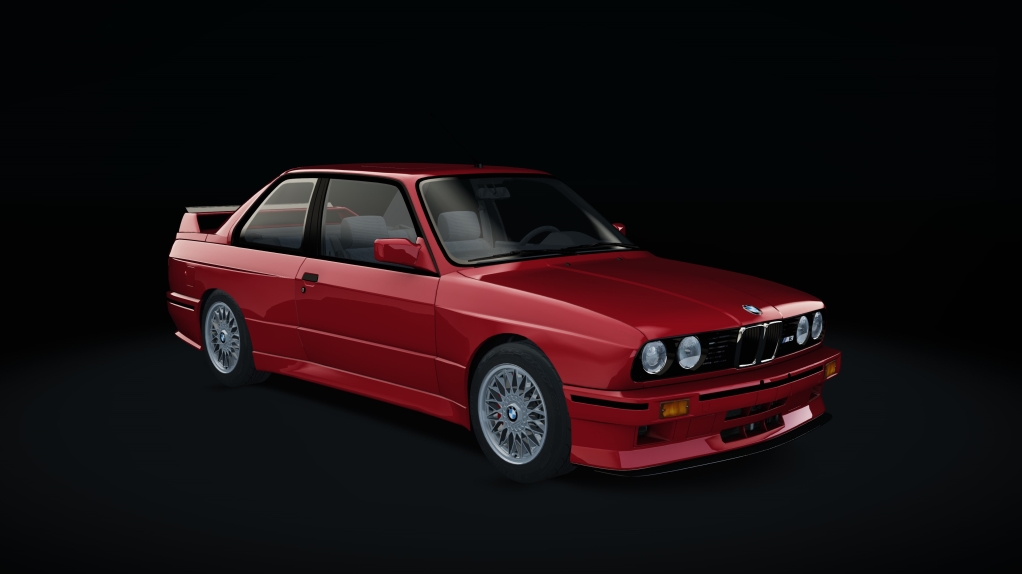 BMW M3 E30, skin Misano_red