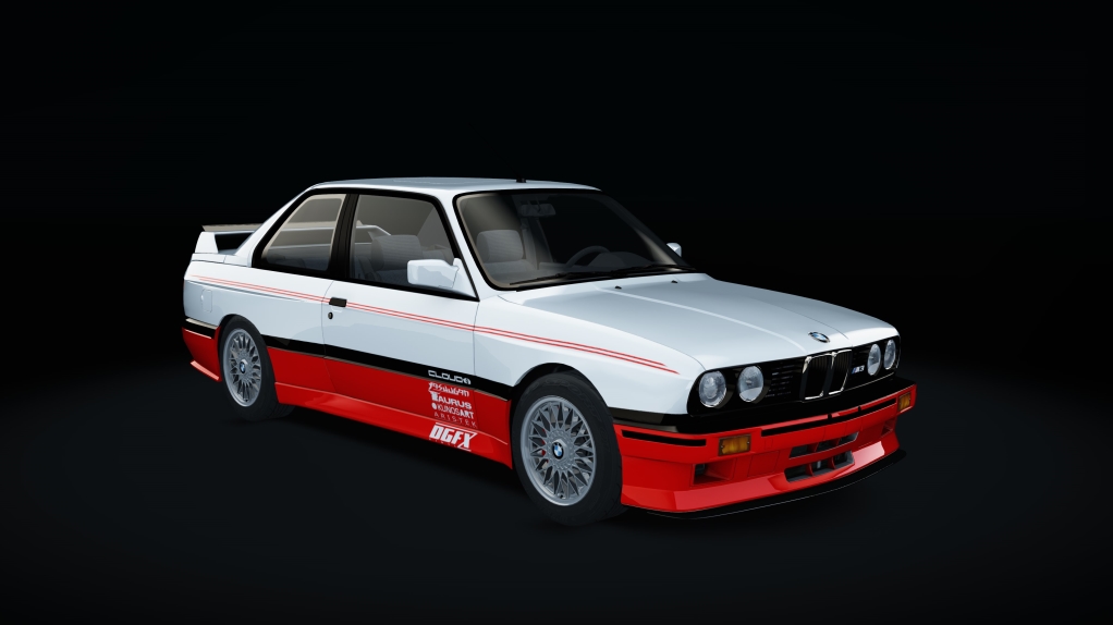 BMW M3 E30 Step1, skin 2_Tone_White_Red