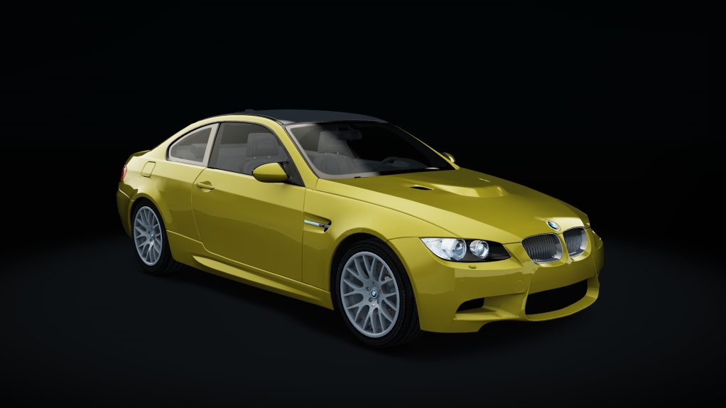 BMW M3 E92, skin Phoenix_Yellow