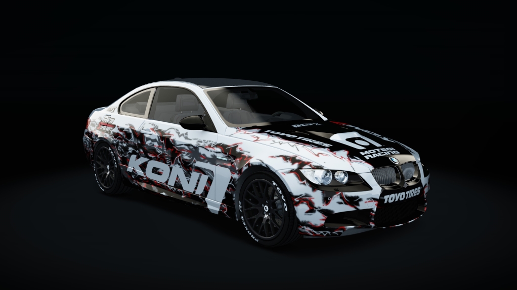 BMW M3 E92 drift, skin Koni_7