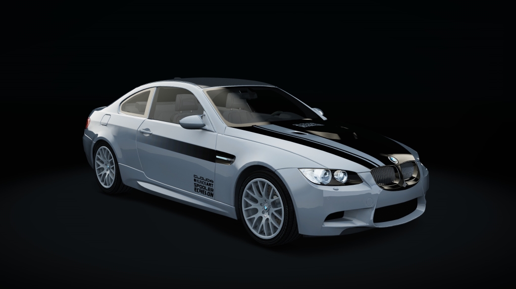 BMW M3 E92 Step1, skin Titanium_Silver