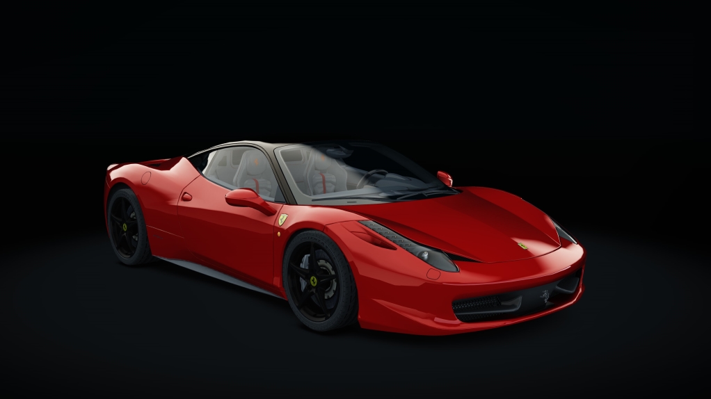 Ferrari 458 Italia, skin 01_rosso_scuderia_dark_top