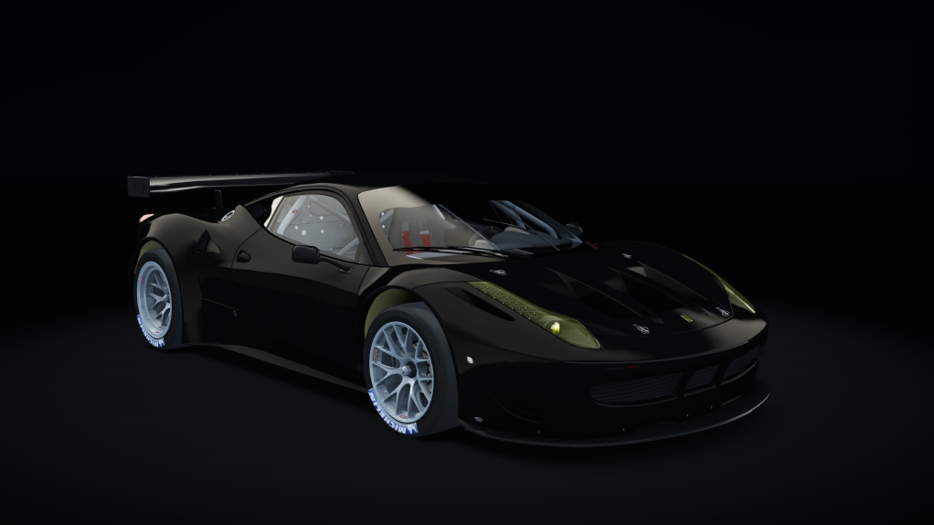 Ferrari 458 GT2, skin black_matte