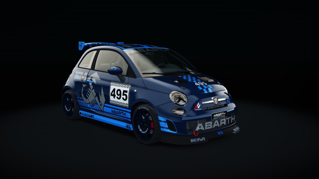 Abarth 500 Assetto Corse, skin dark_blue