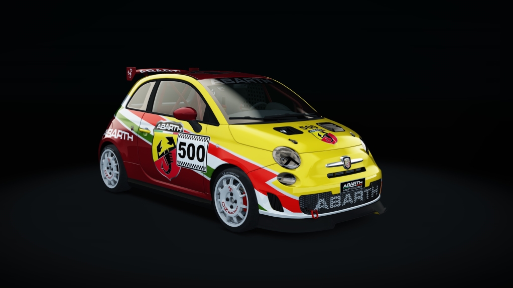 Abarth 500 Assetto Corse, skin racing_500