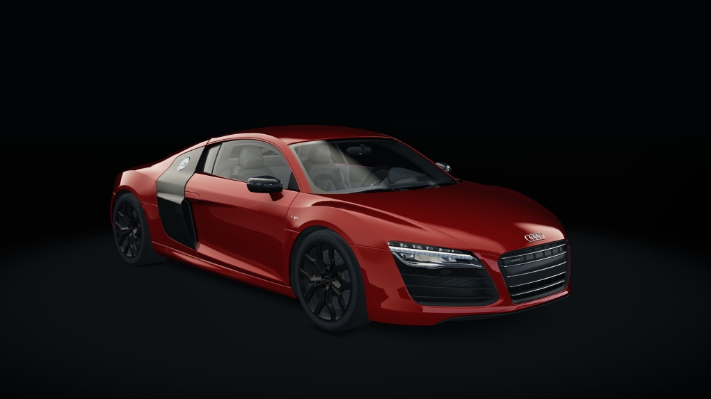 Audi R8 V10 Plus, skin 00_brilliant_red_t