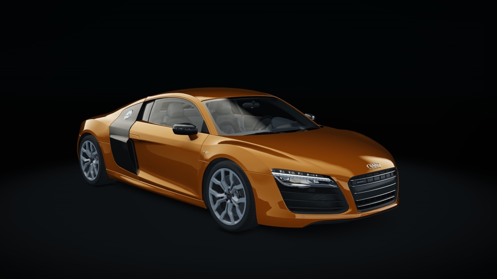 Audi R8 V10 Plus, skin Samoa_Orange_Metallic