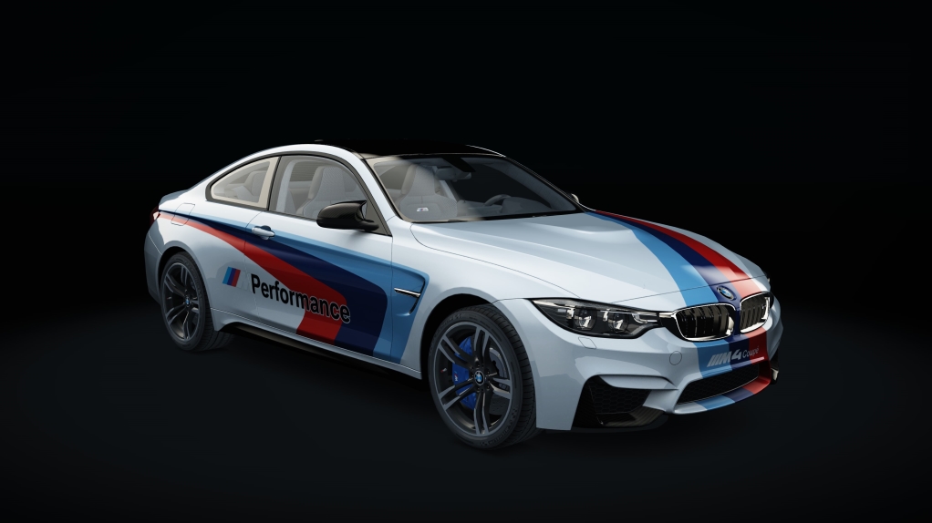 BMW M4, skin m_white_stripe