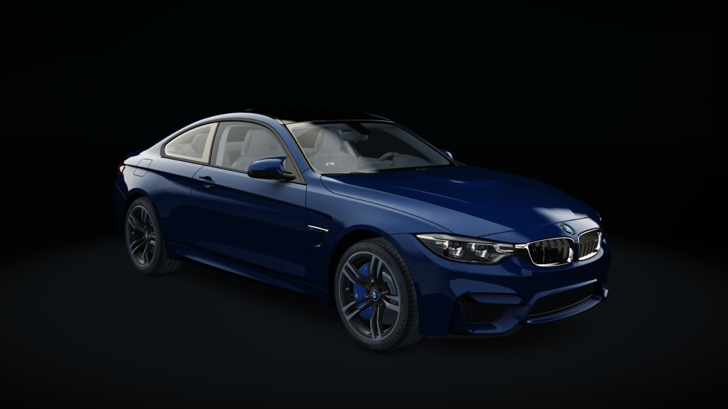 BMW M4 Akrapovic, skin tananit_blue_metallic