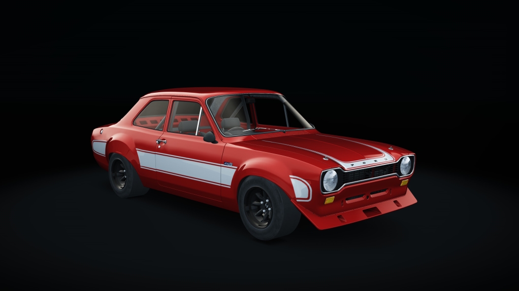 Ford Escort RS1600, skin red_white