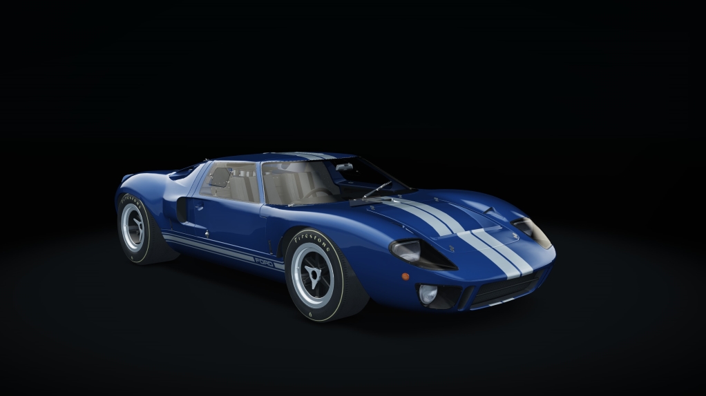 Ford GT40, skin 0_blue_stripes
