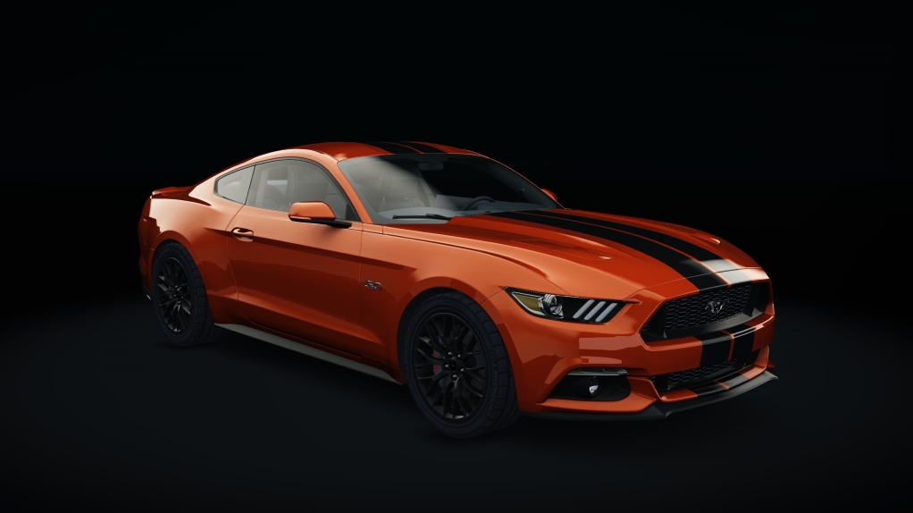 Ford Mustang 2015, skin 05_competition_orange_s