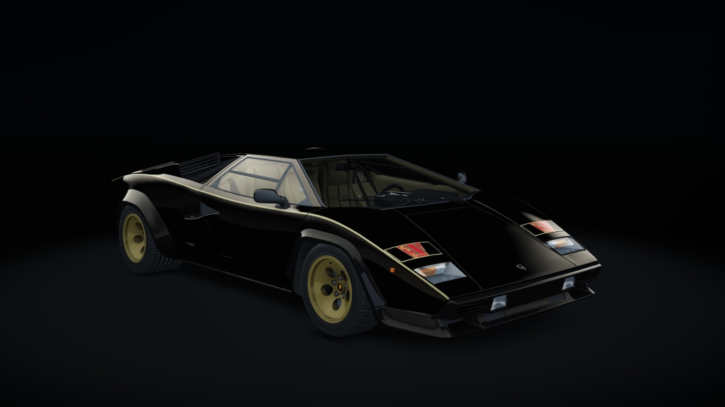 Lamborghini Countach S1, skin WalterWolf_black