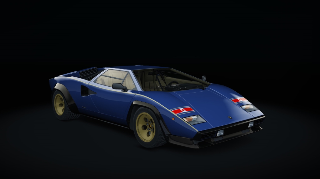 Lamborghini Countach S1, skin WalterWolf_blue
