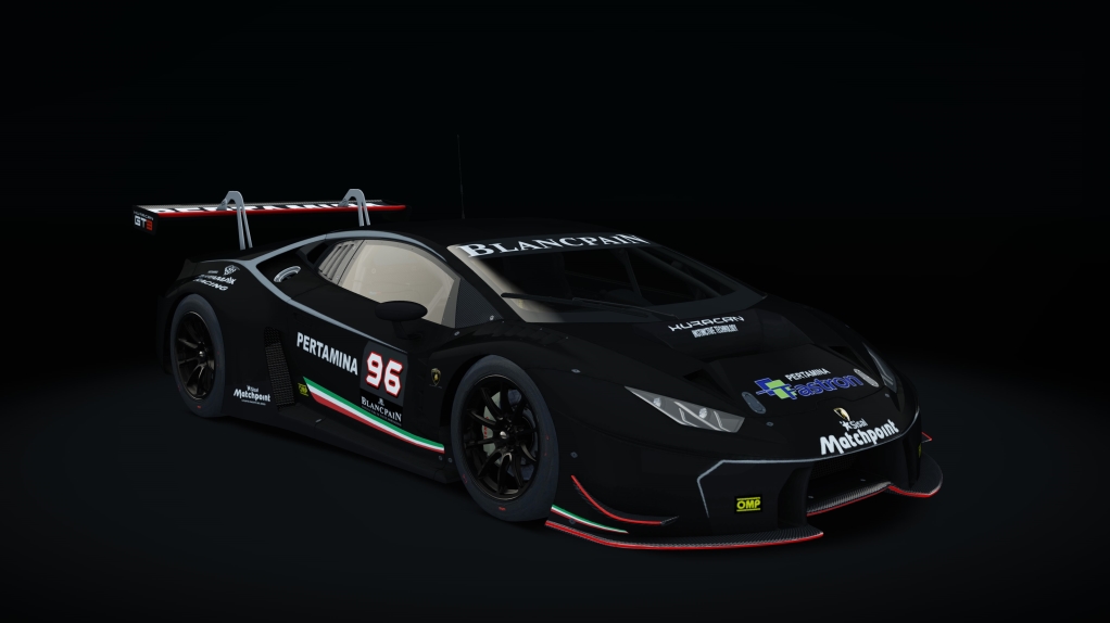 Lamborghini Huracan GT3, skin Racing_Black_matte