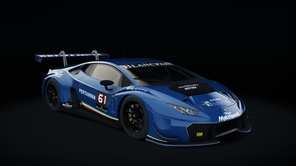 Lamborghini Huracan GT3, skin Racing_blue