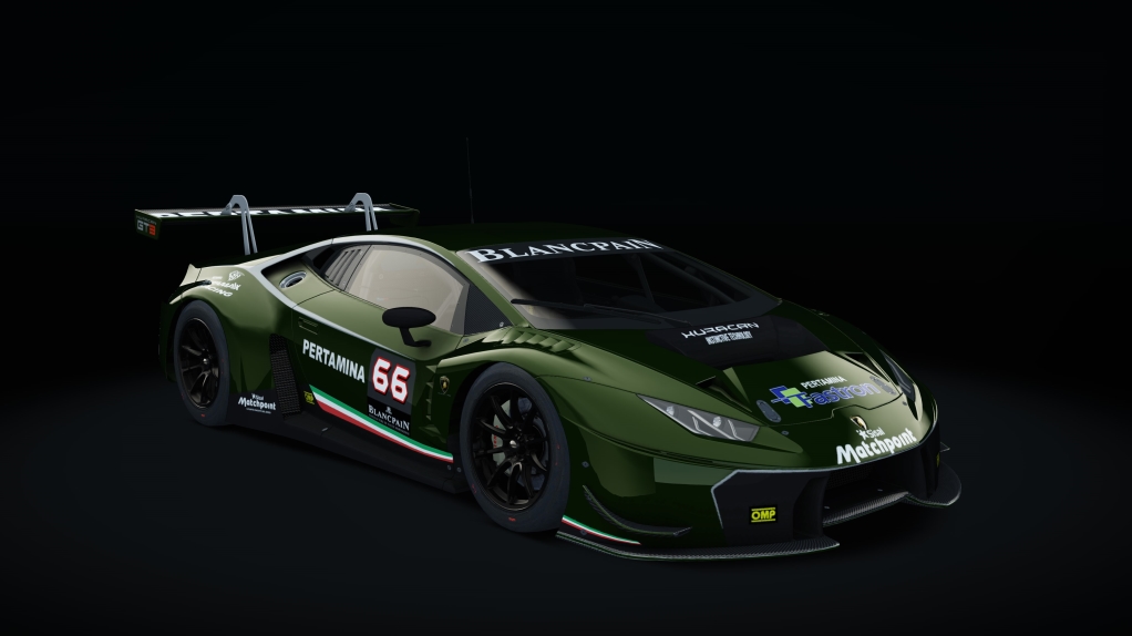 Lamborghini Huracan GT3, skin Racing_darkgreen