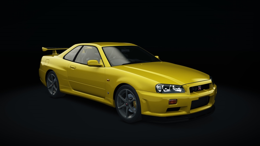 Nissan Skyline GTR R34 V-Spec, skin 04_lightning_yellow