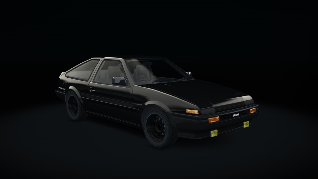 Toyota AE86, skin 01_black